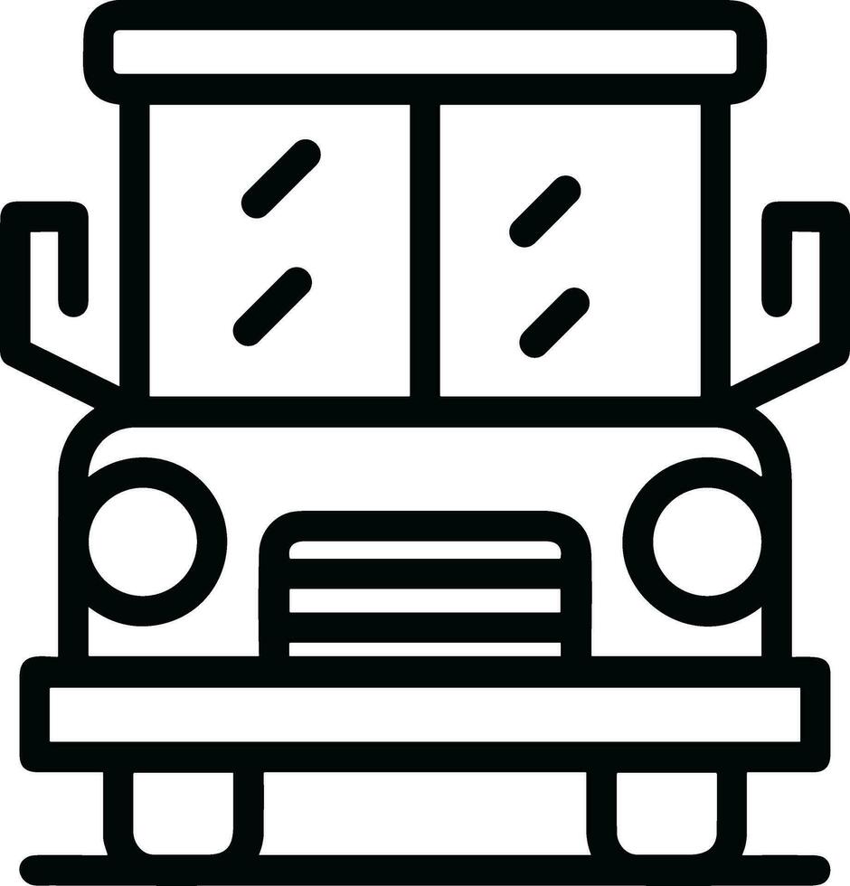 Bus transportation symbol icon vector image. Illustration of the silhouette bus transport public travel design image. EPS 10