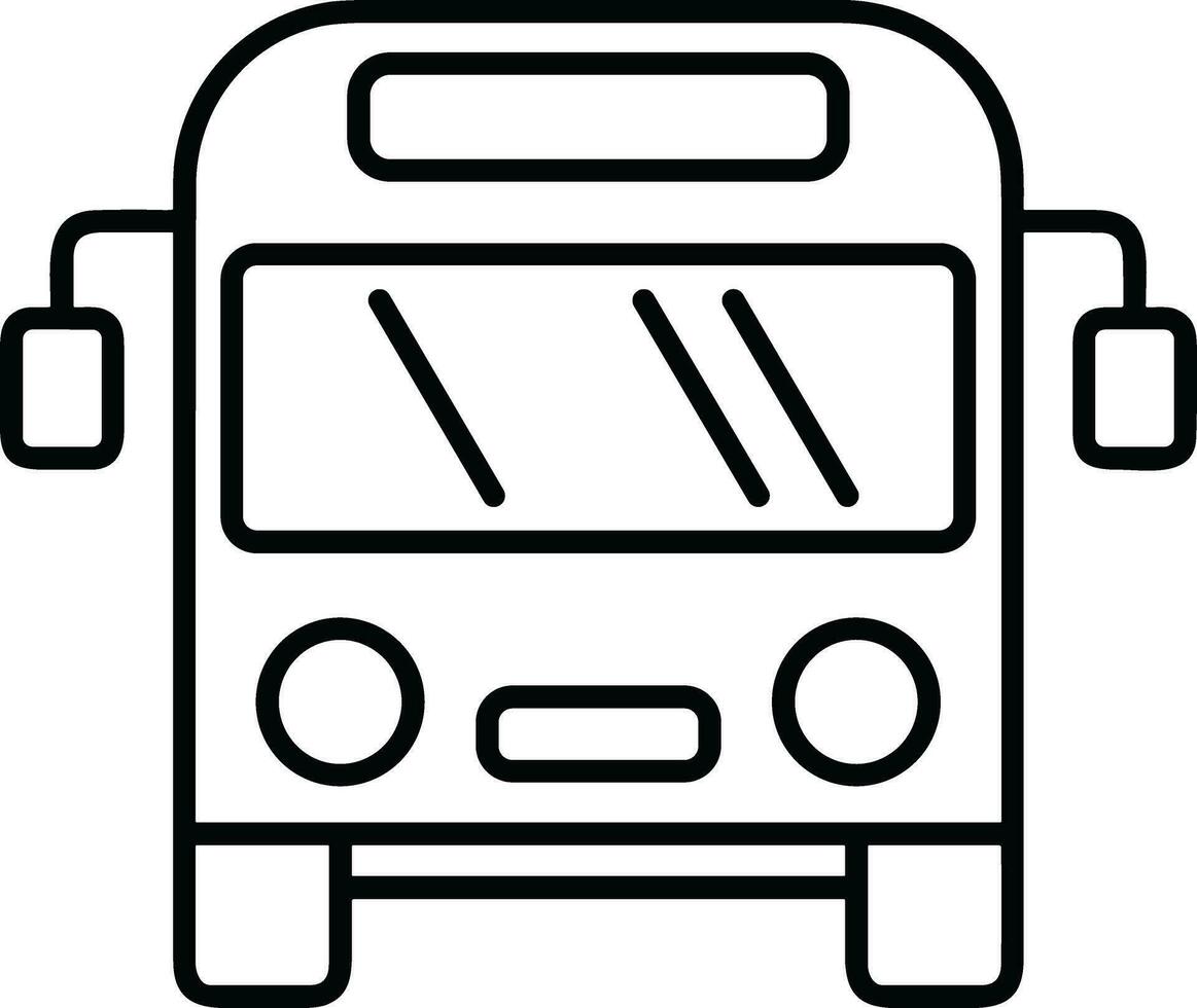 Bus transportation symbol icon vector image. Illustration of the silhouette bus transport public travel design image. EPS 10