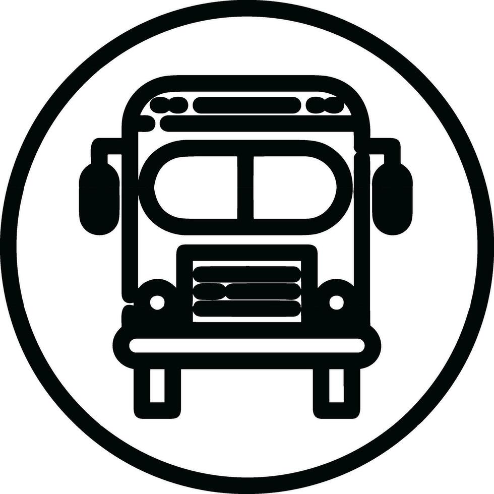 Bus transportation symbol icon vector image. Illustration of the silhouette bus transport public travel design image. EPS 10