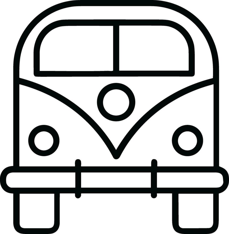 Bus transportation symbol icon vector image. Illustration of the silhouette bus transport public travel design image. EPS 10