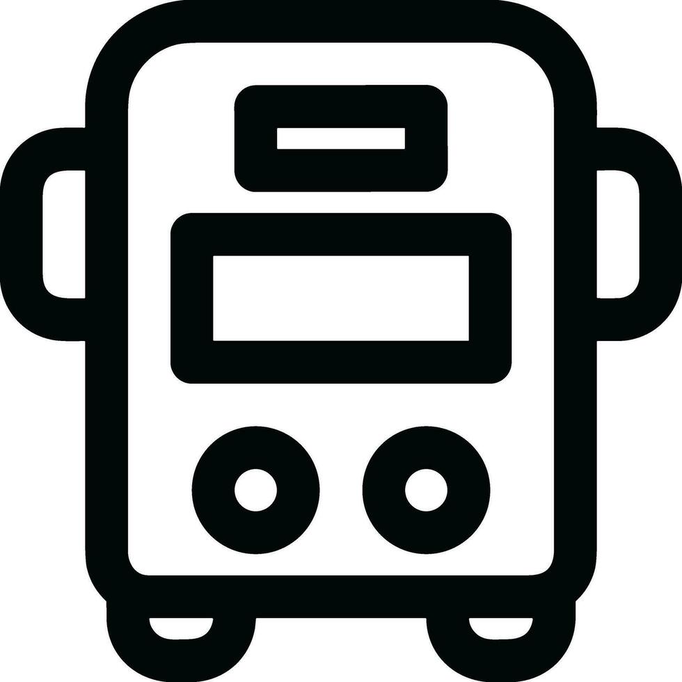 Bus transportation symbol icon vector image. Illustration of the silhouette bus transport public travel design image. EPS 10