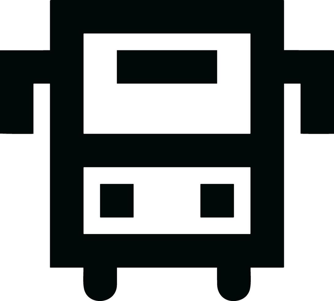 Bus transportation symbol icon vector image. Illustration of the silhouette bus transport public travel design image. EPS 10