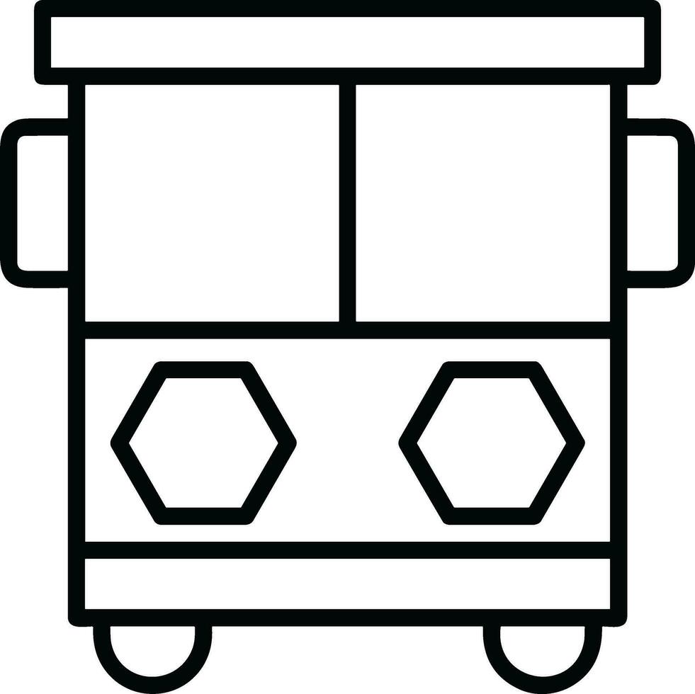 Bus transportation symbol icon vector image. Illustration of the silhouette bus transport public travel design image. EPS 10