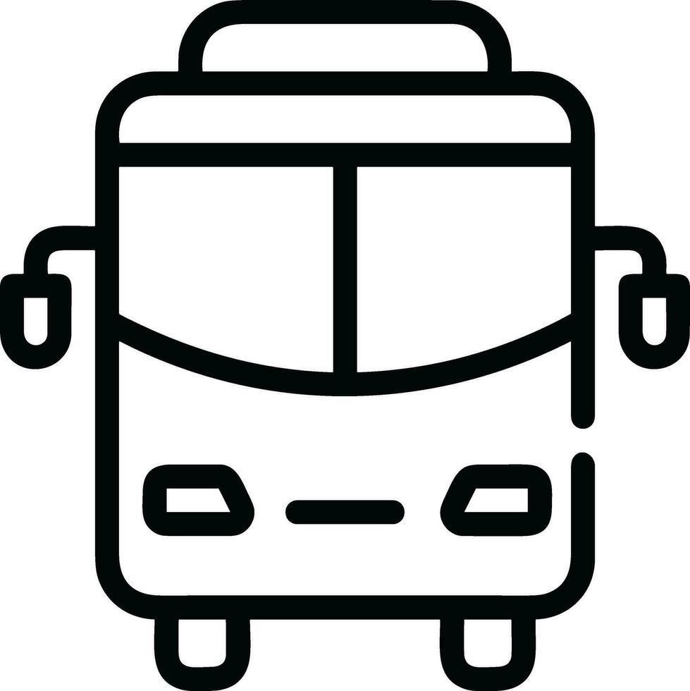 Bus transportation symbol icon vector image. Illustration of the silhouette bus transport public travel design image. EPS 10