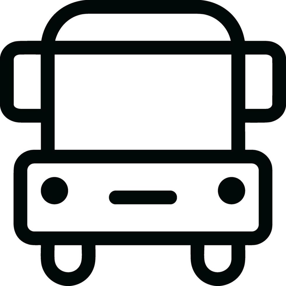 Bus transportation symbol icon vector image. Illustration of the silhouette bus transport public travel design image. EPS 10