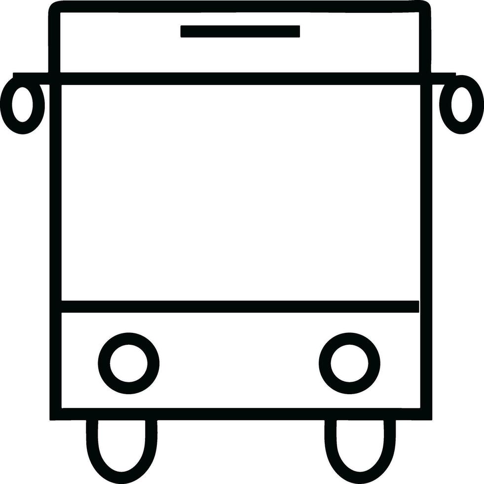 Bus transportation symbol icon vector image. Illustration of the silhouette bus transport public travel design image. EPS 10