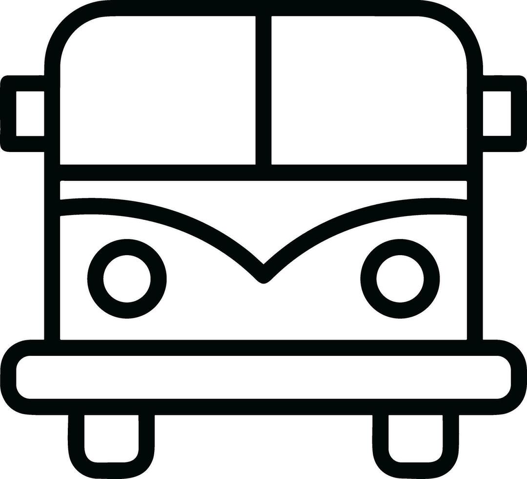 Bus transportation symbol icon vector image. Illustration of the silhouette bus transport public travel design image. EPS 10