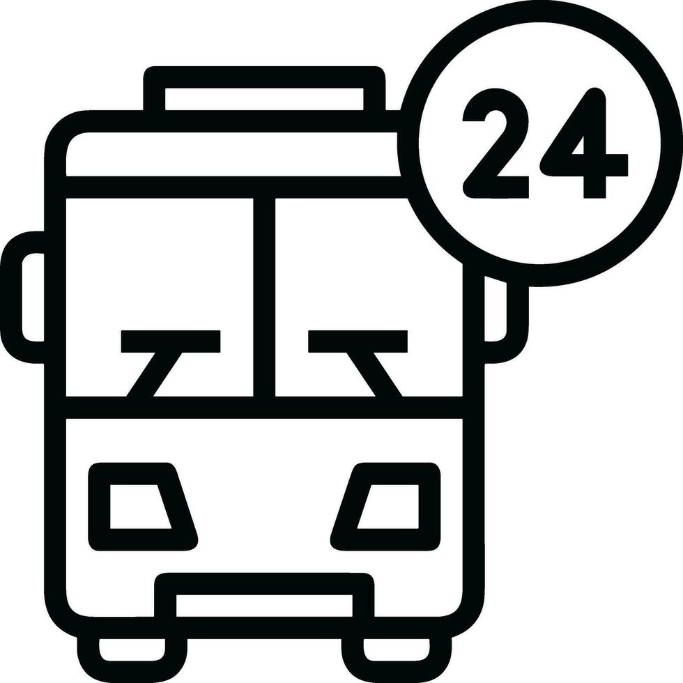 Bus transportation symbol icon vector image. Illustration of the silhouette bus transport public travel design image. EPS 10