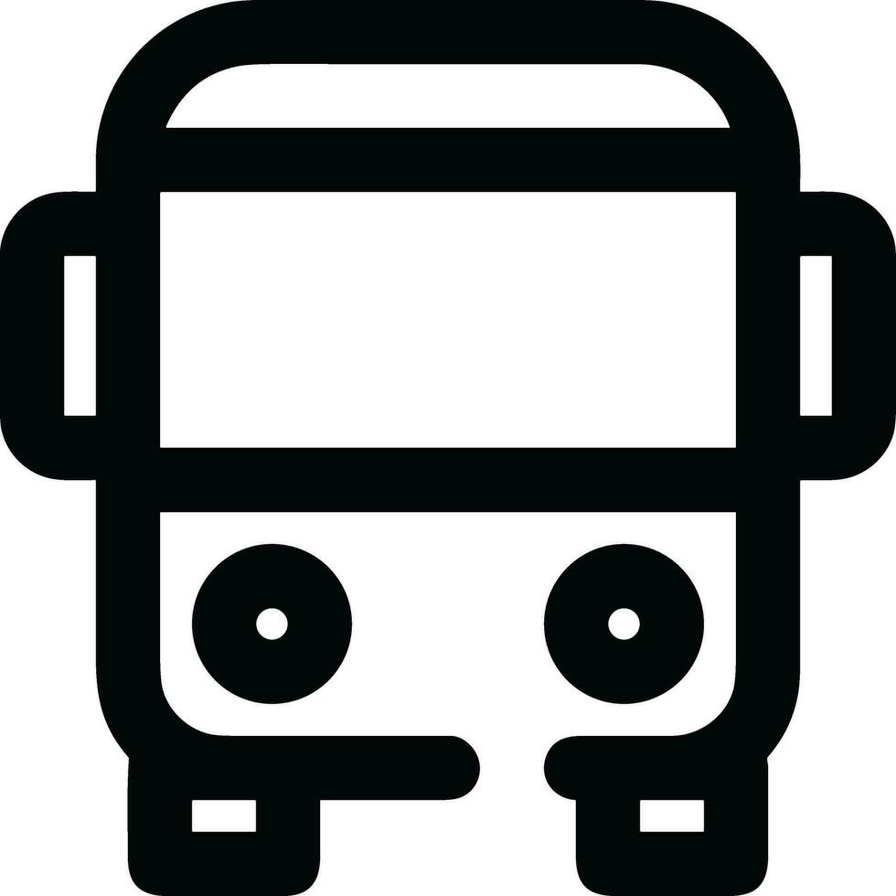 Bus transportation symbol icon vector image. Illustration of the silhouette bus transport public travel design image. EPS 10