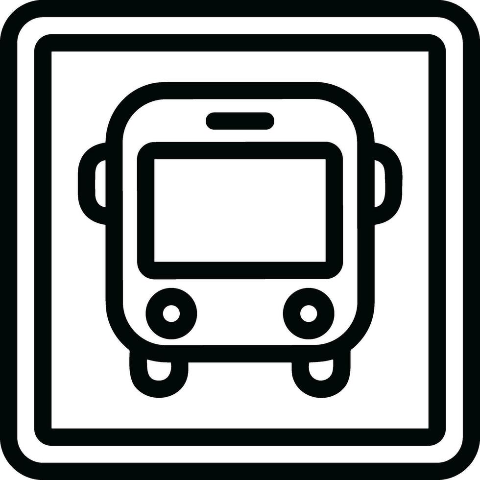 Bus transportation symbol icon vector image. Illustration of the silhouette bus transport public travel design image. EPS 10