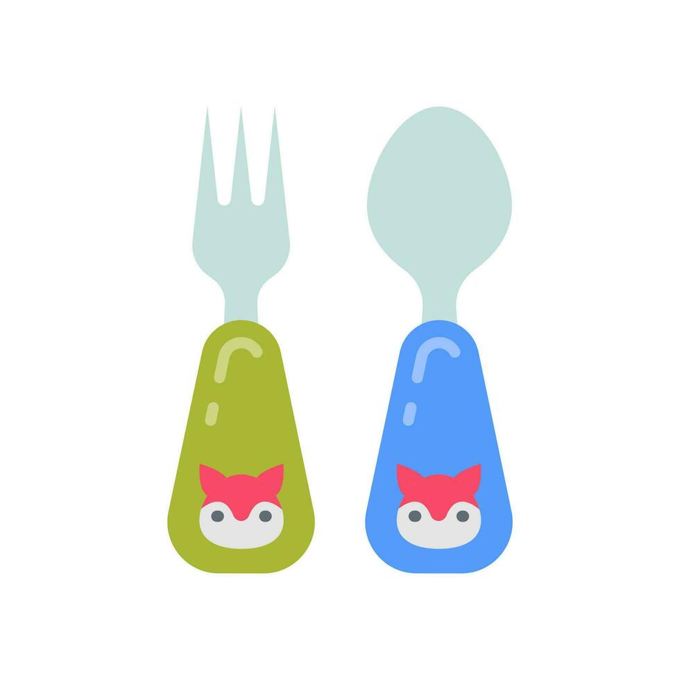 Kids Cutlery icon in vector. Illustration vector