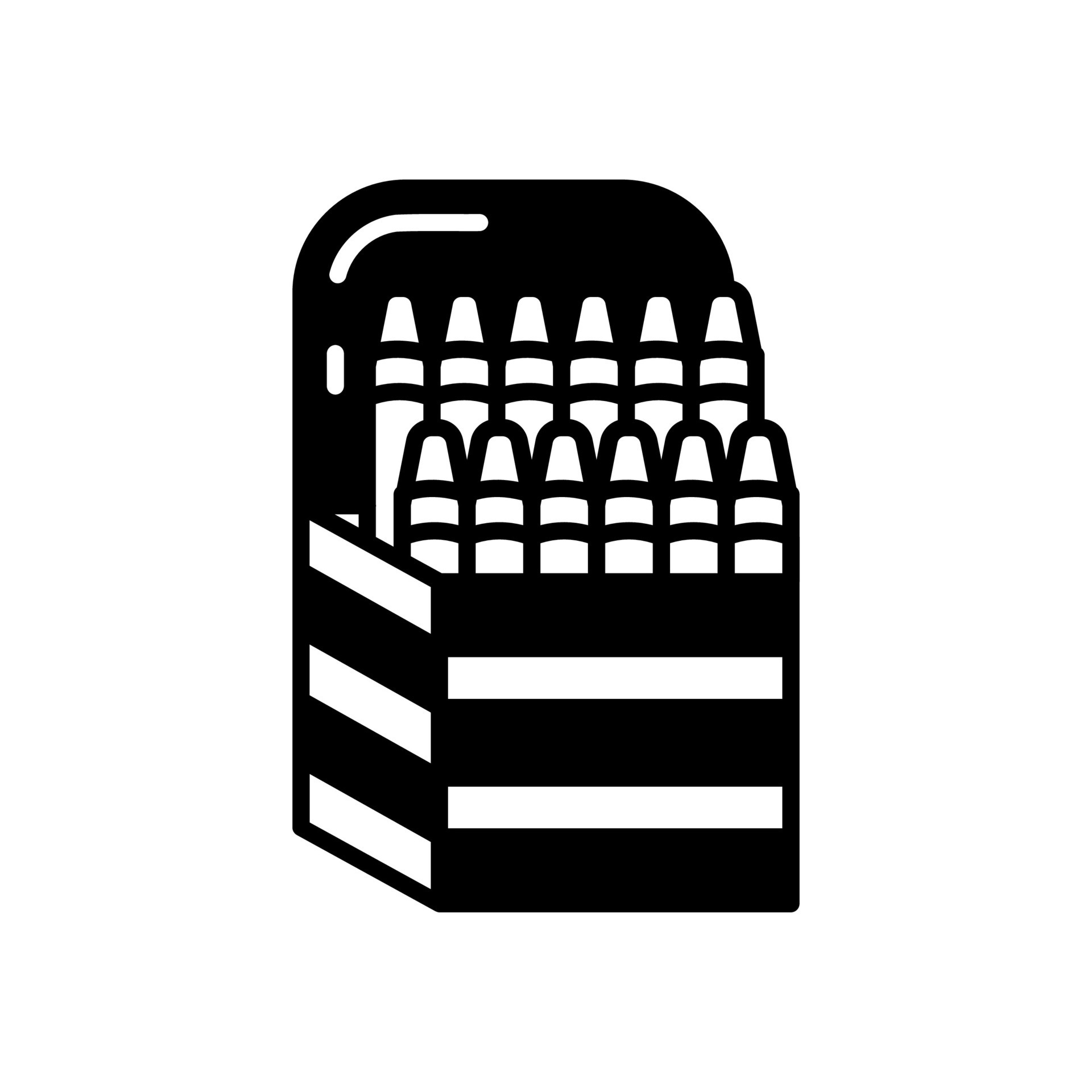 Crayon box icon in vector. Illustration 27443327 Vector Art at Vecteezy