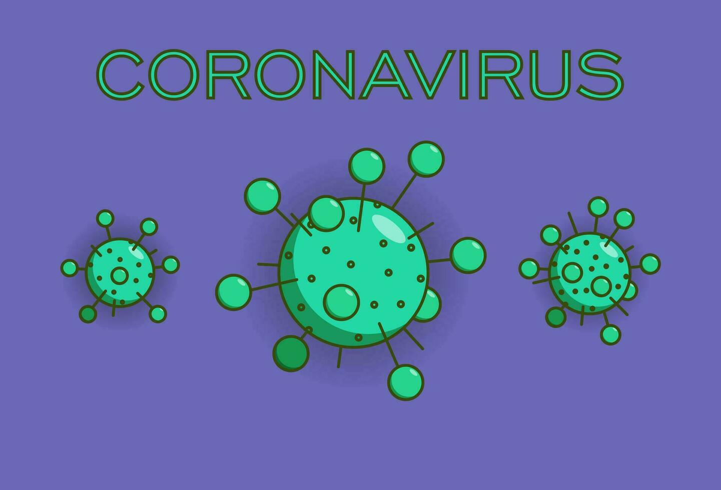 Virus units. Vector illustration