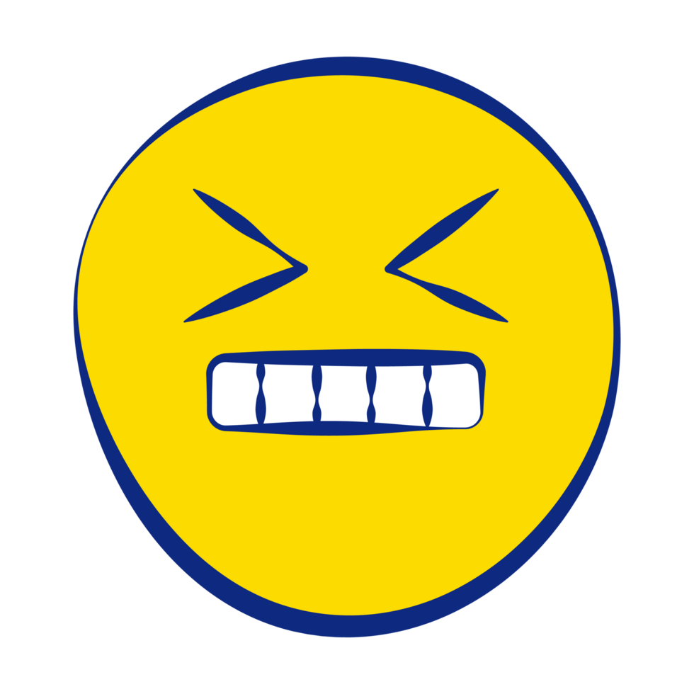 Frustrated 30 Grunge Emoticons Fill Style png