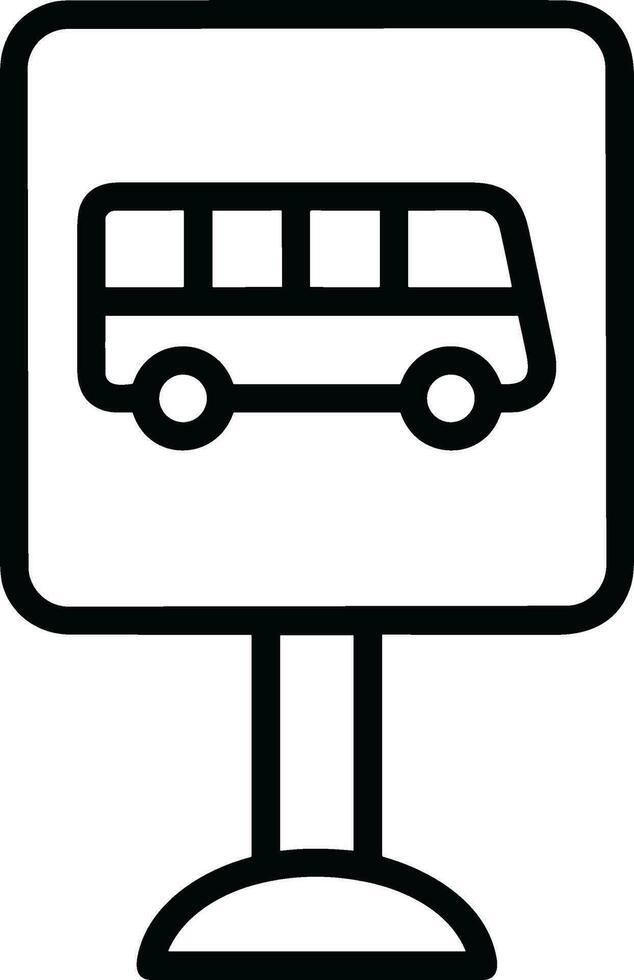 Bus transportation symbol icon vector image. Illustration of the silhouette bus transport public travel design image. EPS 10