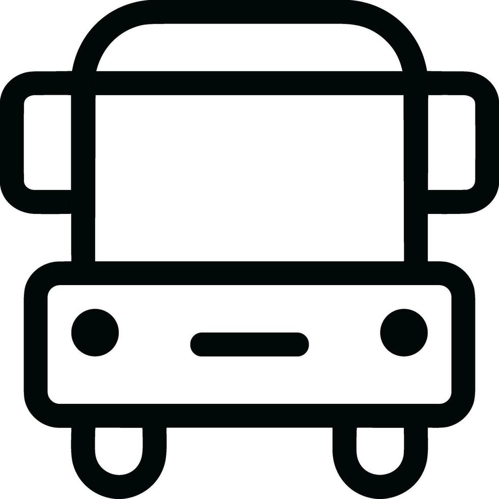 Bus transportation symbol icon vector image. Illustration of the silhouette bus transport public travel design image. EPS 10