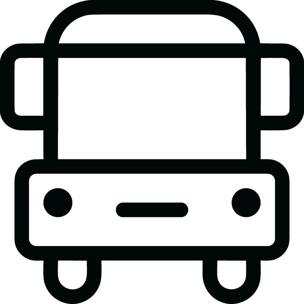 Bus transportation symbol icon vector image. Illustration of the silhouette bus transport public travel design image. EPS 10