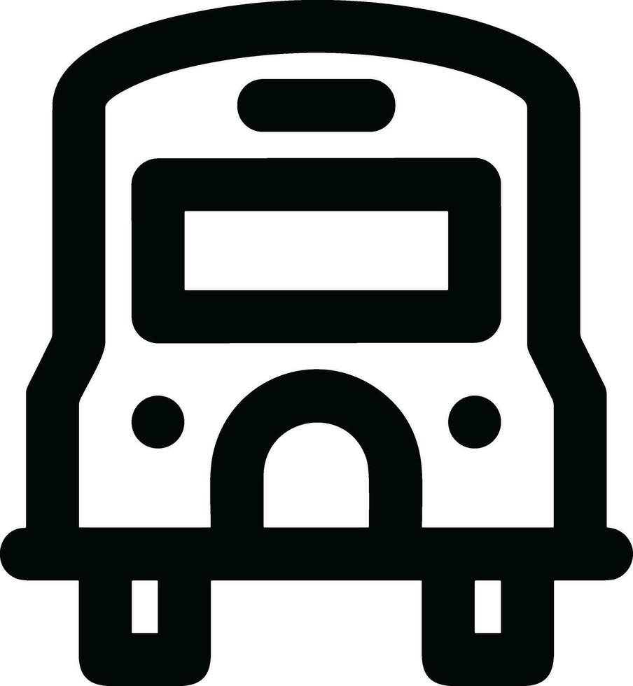 Bus transportation symbol icon vector image. Illustration of the silhouette bus transport public travel design image. EPS 10