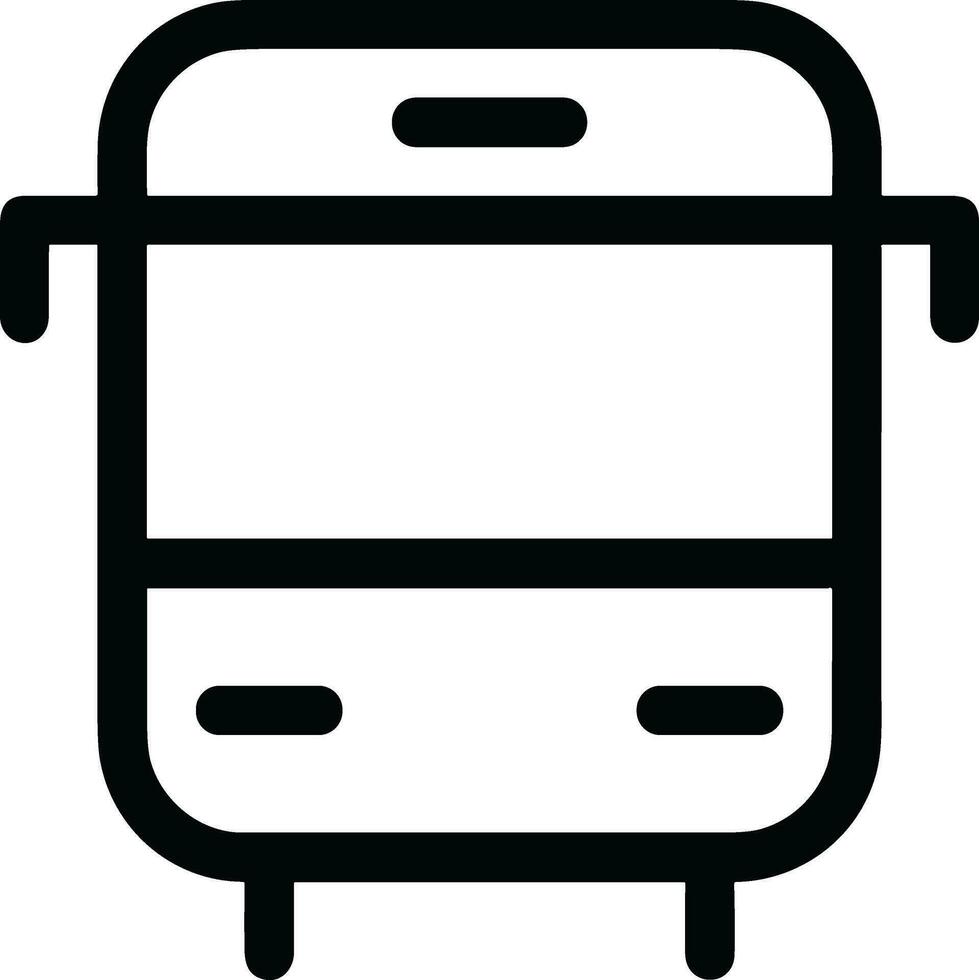Bus transportation symbol icon vector image. Illustration of the silhouette bus transport public travel design image. EPS 10