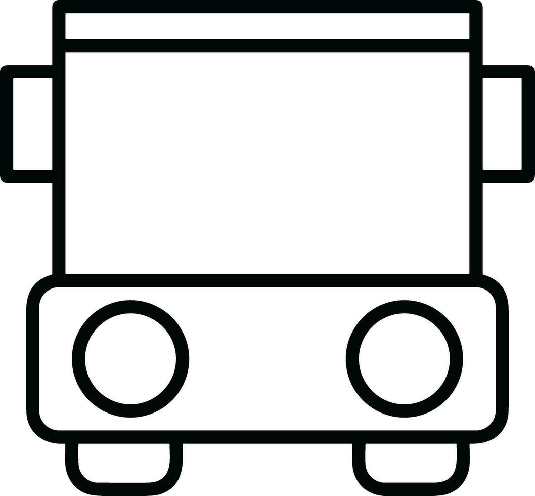 Bus transportation symbol icon vector image. Illustration of the silhouette bus transport public travel design image. EPS 10