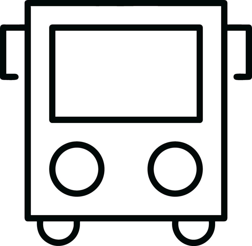 Bus transportation symbol icon vector image. Illustration of the silhouette bus transport public travel design image. EPS 10