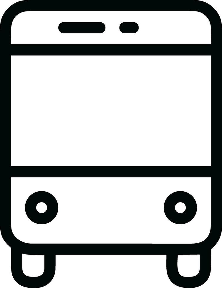 Bus transportation symbol icon vector image. Illustration of the silhouette bus transport public travel design image. EPS 10