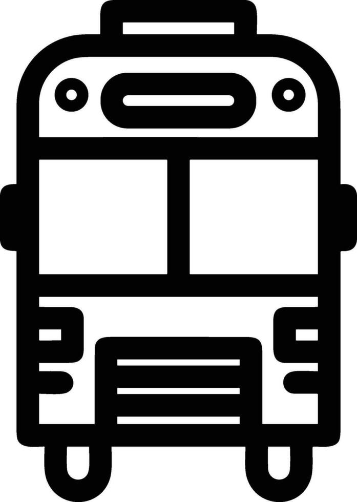Bus transportation symbol icon vector image. Illustration of the silhouette bus transport public travel design image. EPS 10