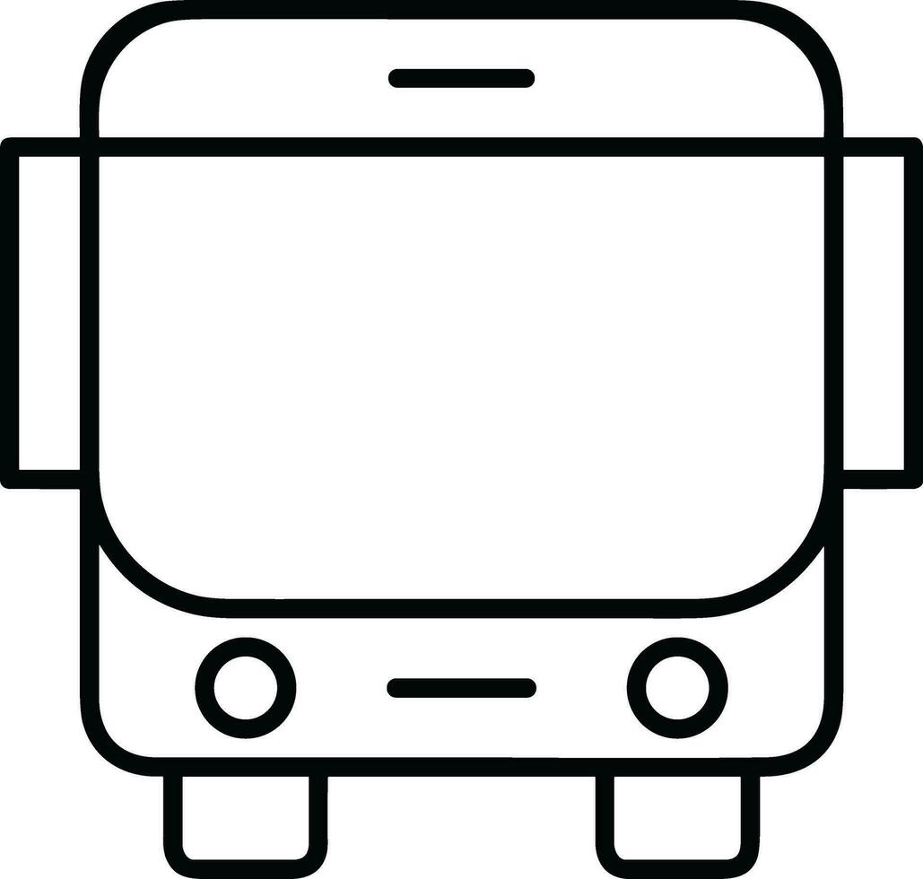 Bus transportation symbol icon vector image. Illustration of the silhouette bus transport public travel design image. EPS 10