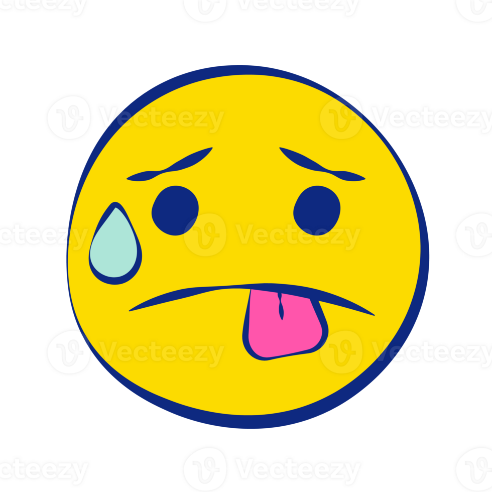 Hot 30 Grunge Emoticons White Outline Style png