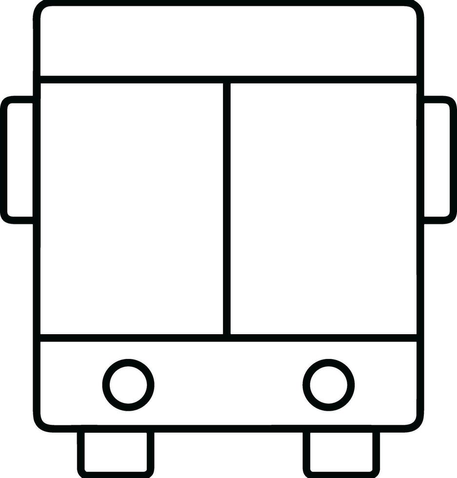 Bus transportation symbol icon vector image. Illustration of the silhouette bus transport public travel design image. EPS 10