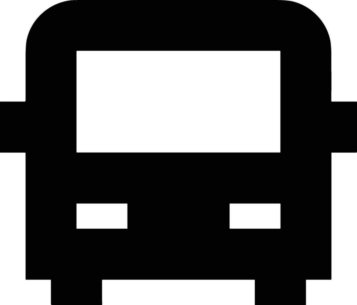 Bus transportation symbol icon vector image. Illustration of the silhouette bus transport public travel design image. EPS 10