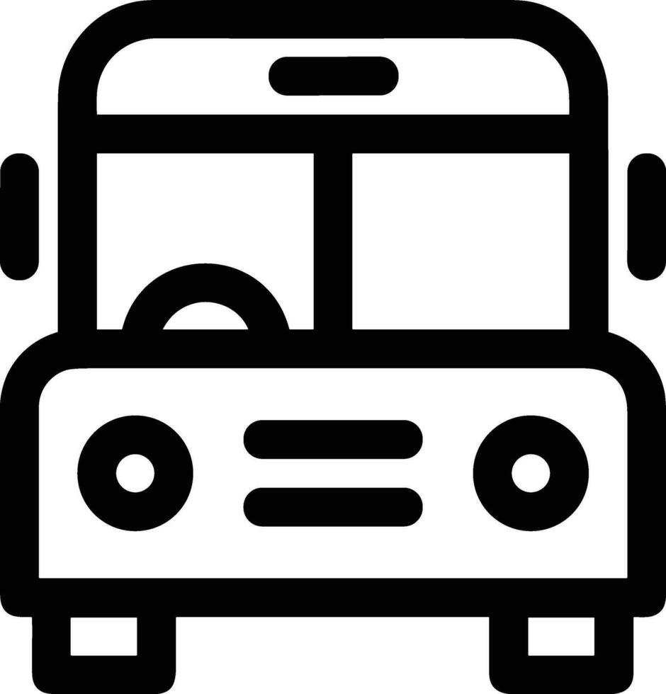 Bus transportation symbol icon vector image. Illustration of the silhouette bus transport public travel design image. EPS 10