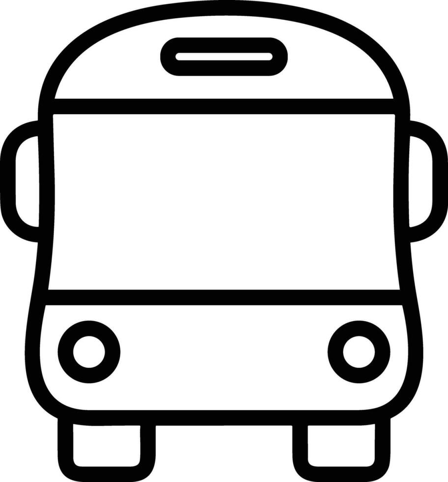 Bus transportation symbol icon vector image. Illustration of the silhouette bus transport public travel design image. EPS 10