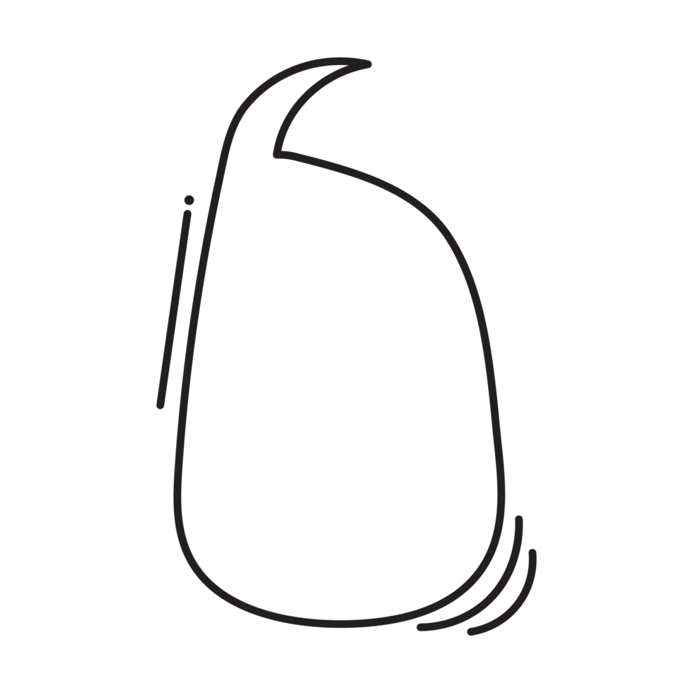 50 Dialogue Speech Bubble Outline Style ak png