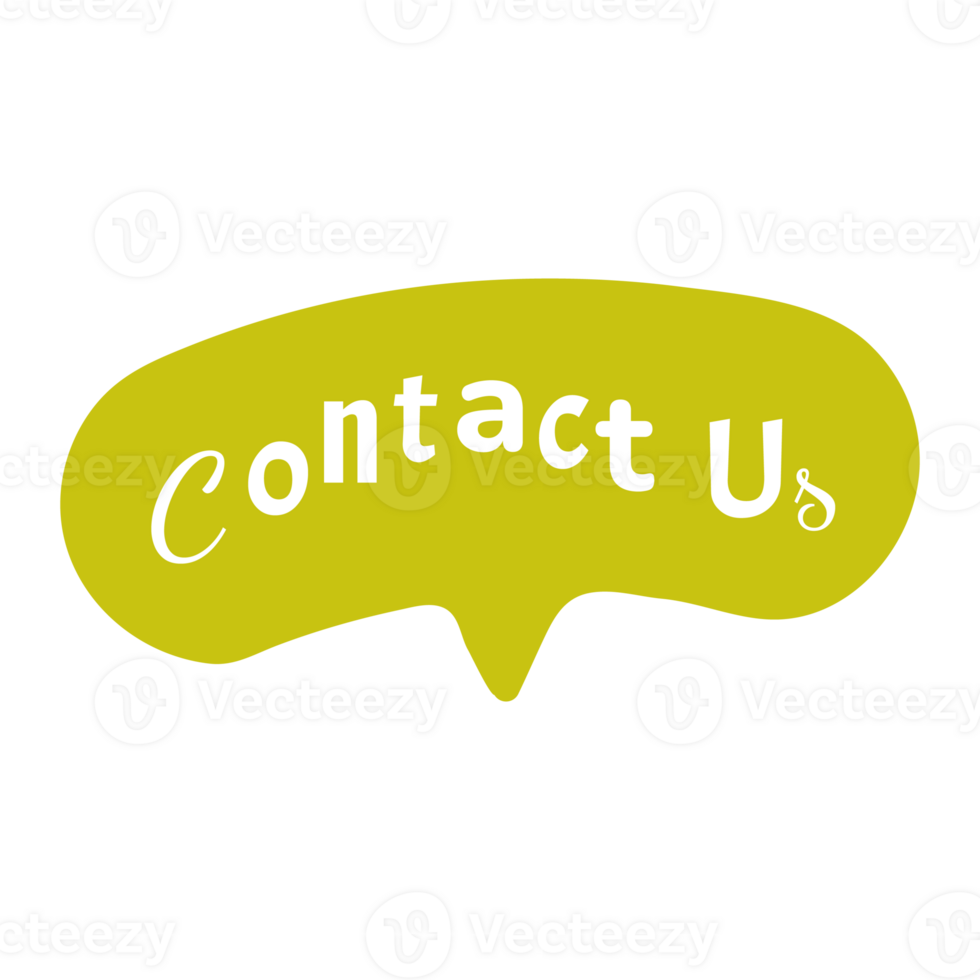 Contact Us 30 Set Small Talk Dialogue Flat Color Style png