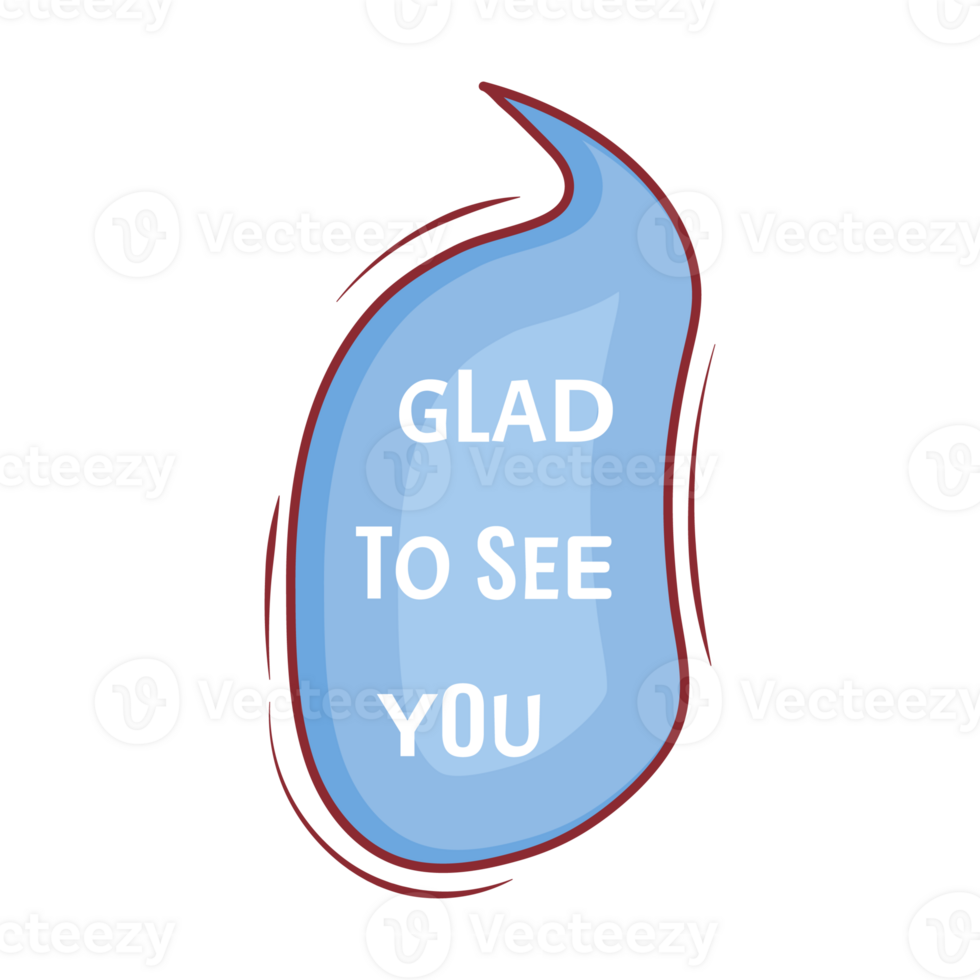 Glad To See You 30 Set Small Talk Dialogue Pastel Color Style png