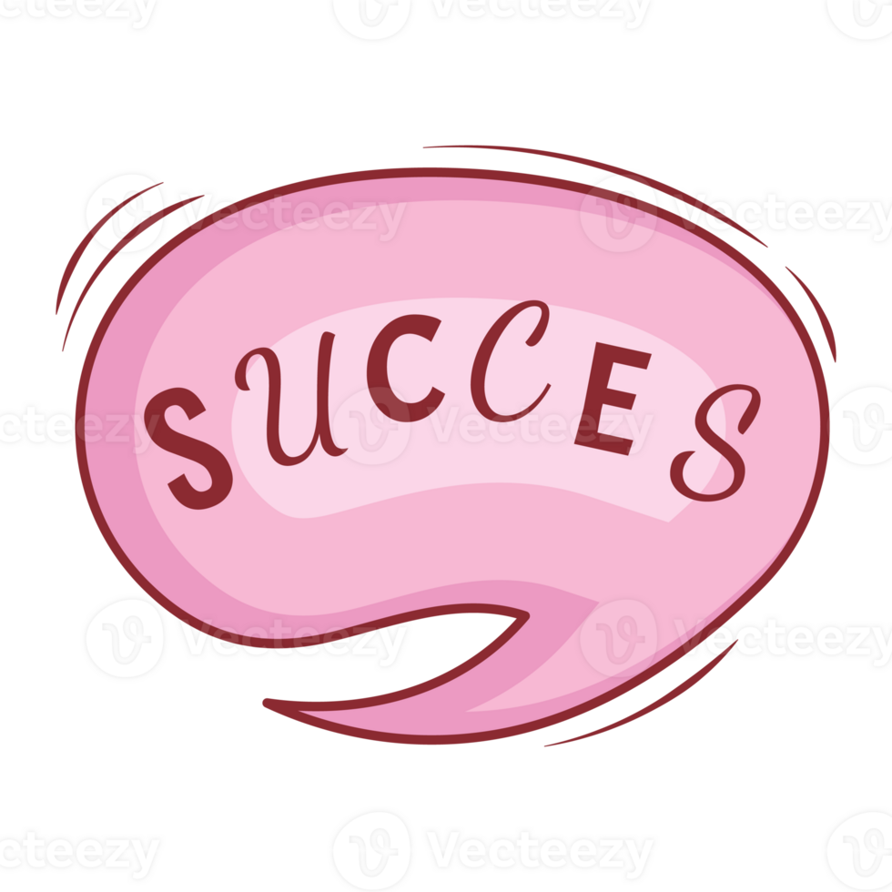 Succes 30 Set Small Talk Dialogue Pastel Color Style png