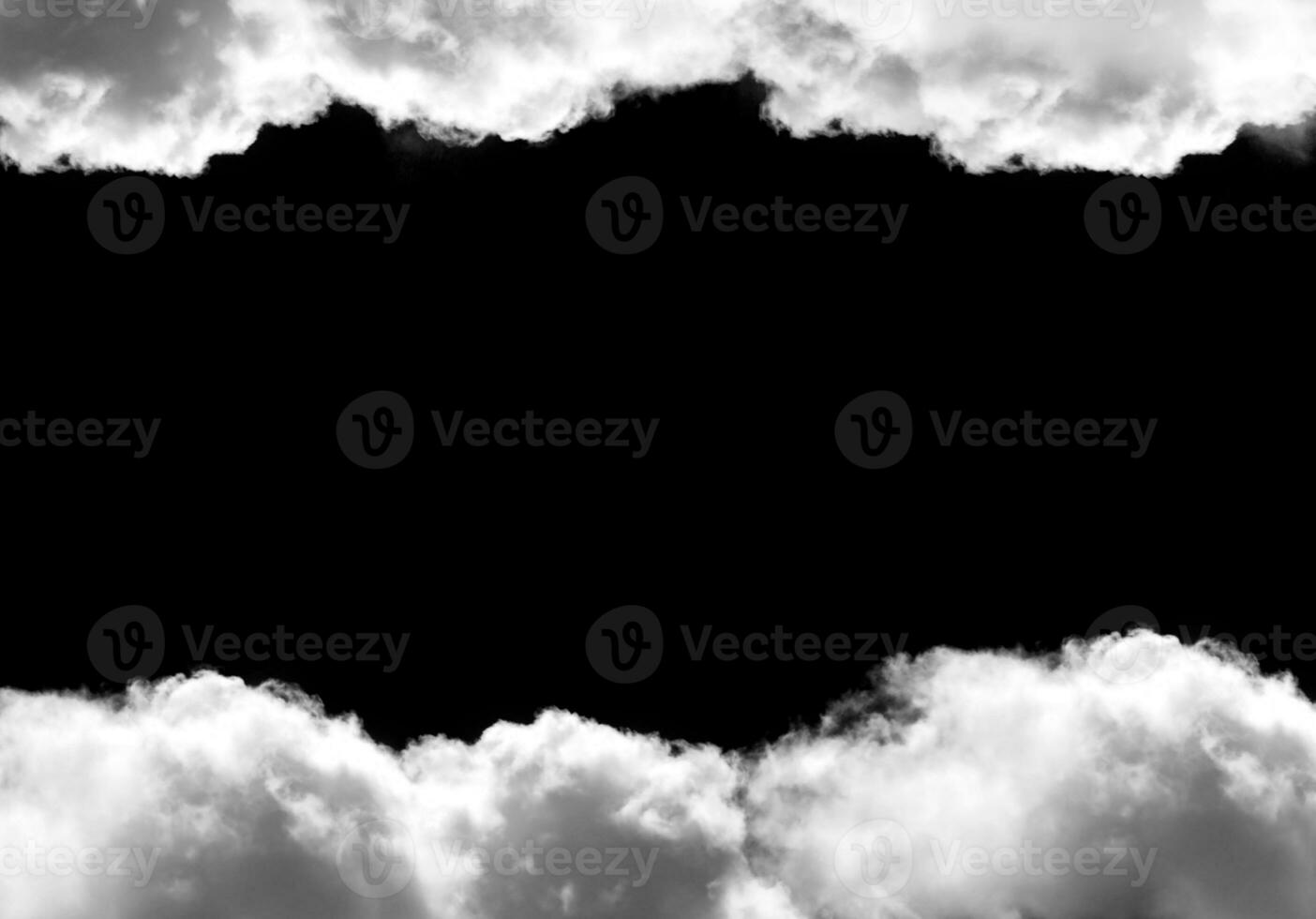 White clouds frame template photo