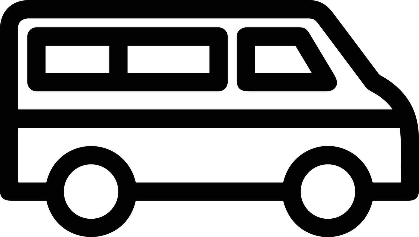 Bus transportation symbol icon vector image. Illustration of the silhouette bus transport public travel design image. EPS 10