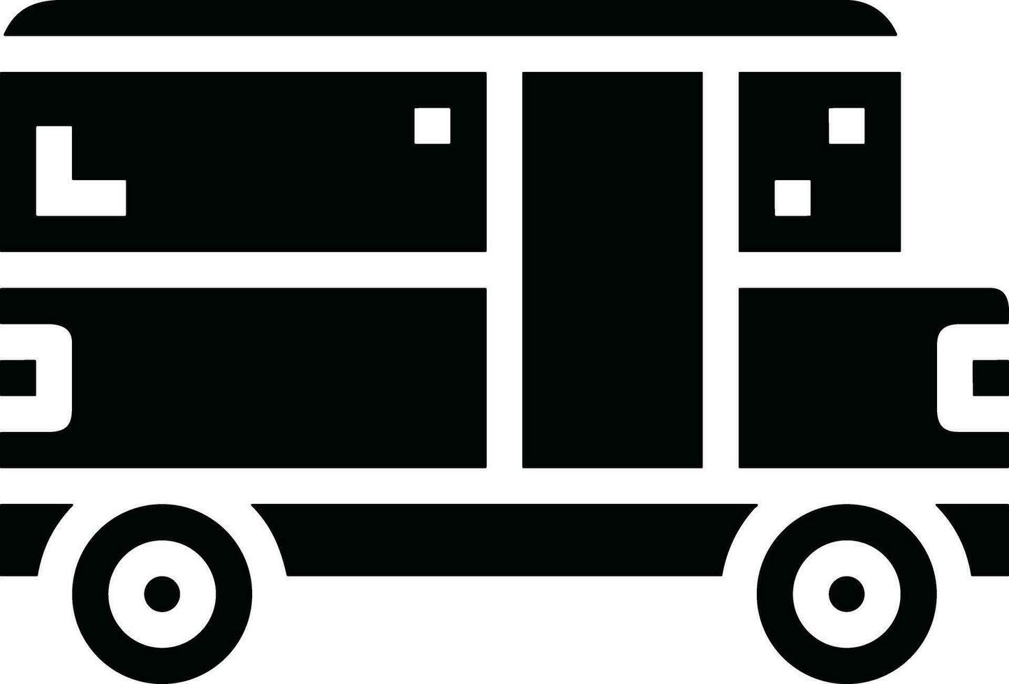 Bus transportation symbol icon vector image. Illustration of the silhouette bus transport public travel design image. EPS 10