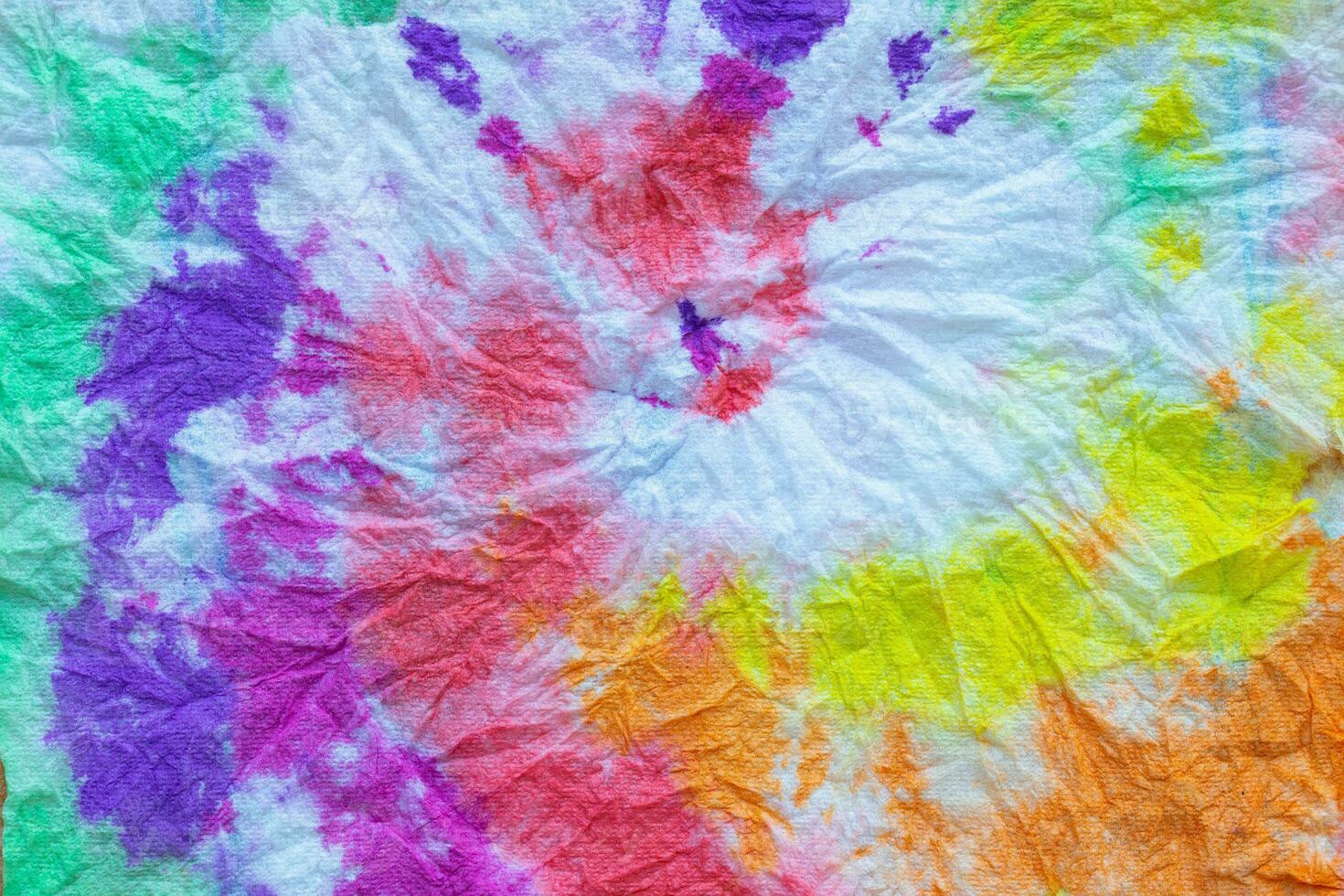 colorful tie dye fabric background photo