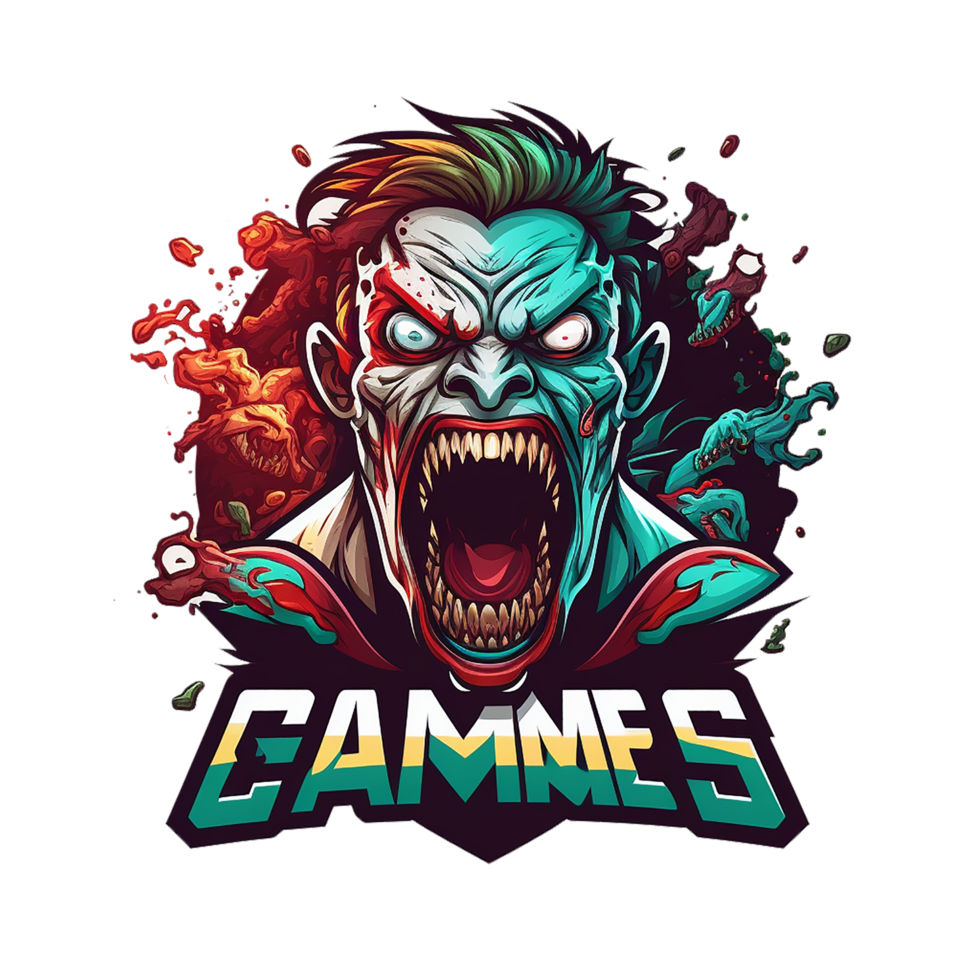 Free download zombie mascot logo png realistic photo, Ai Generative