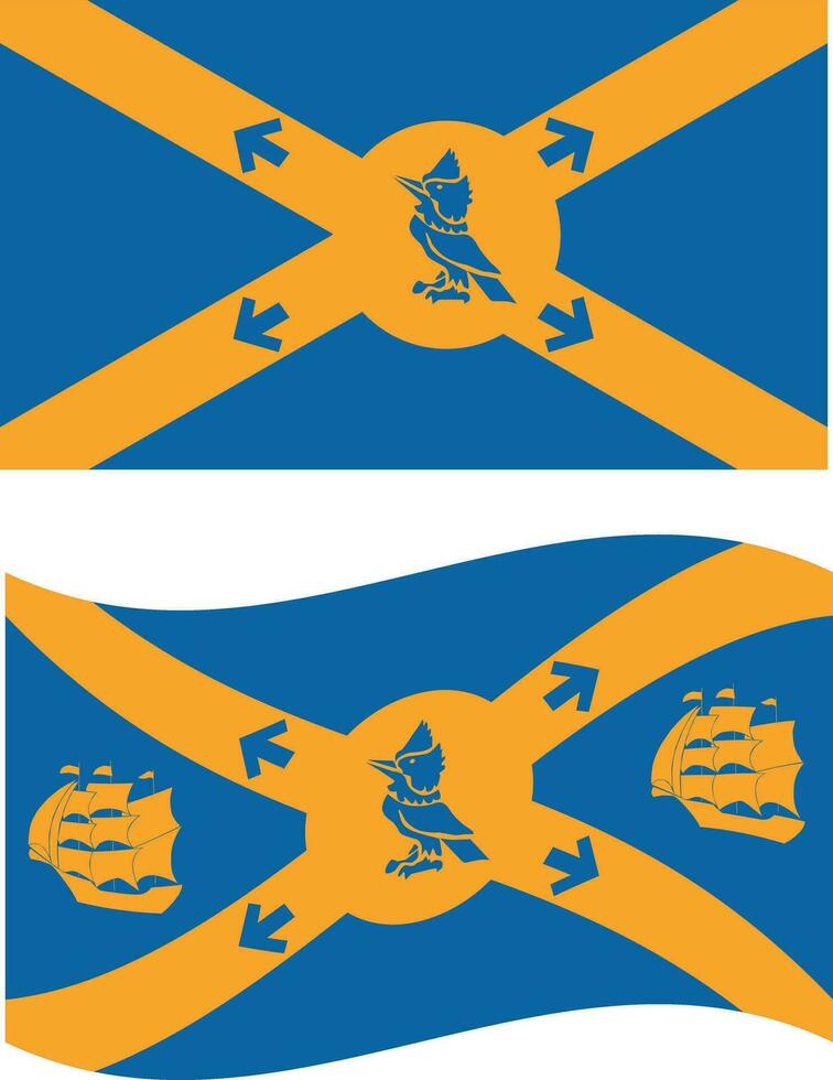 Waving flag of Halifax. Halifax flag on white background. flat style. vector