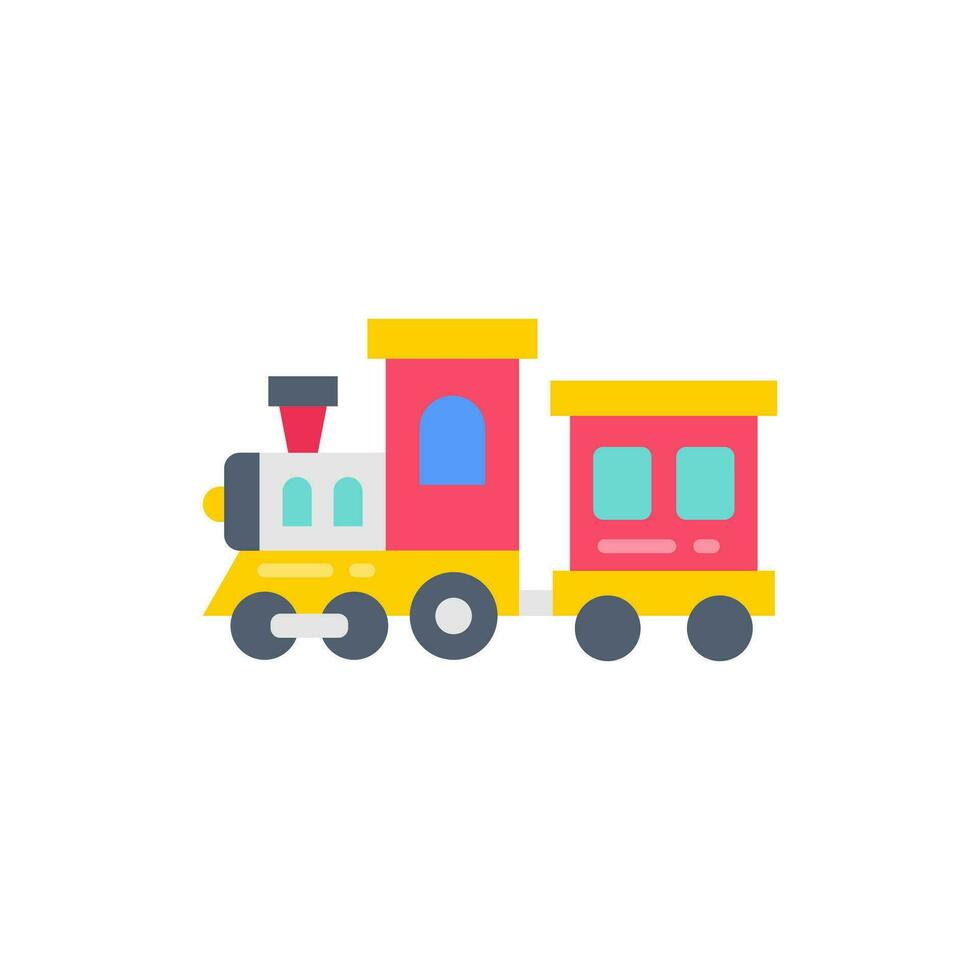 tren juguete icono en vector. ilustración vector