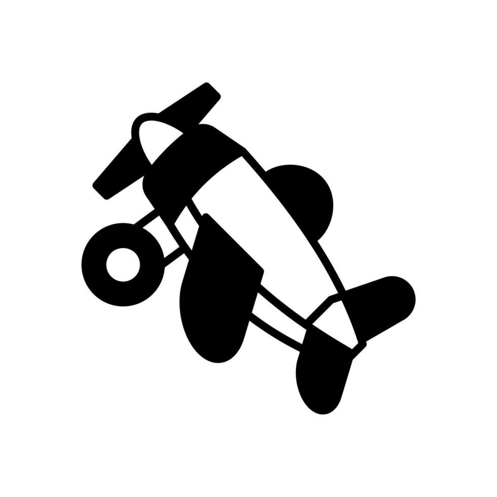 Aeroplane Toy icon in vector. Illustration vector