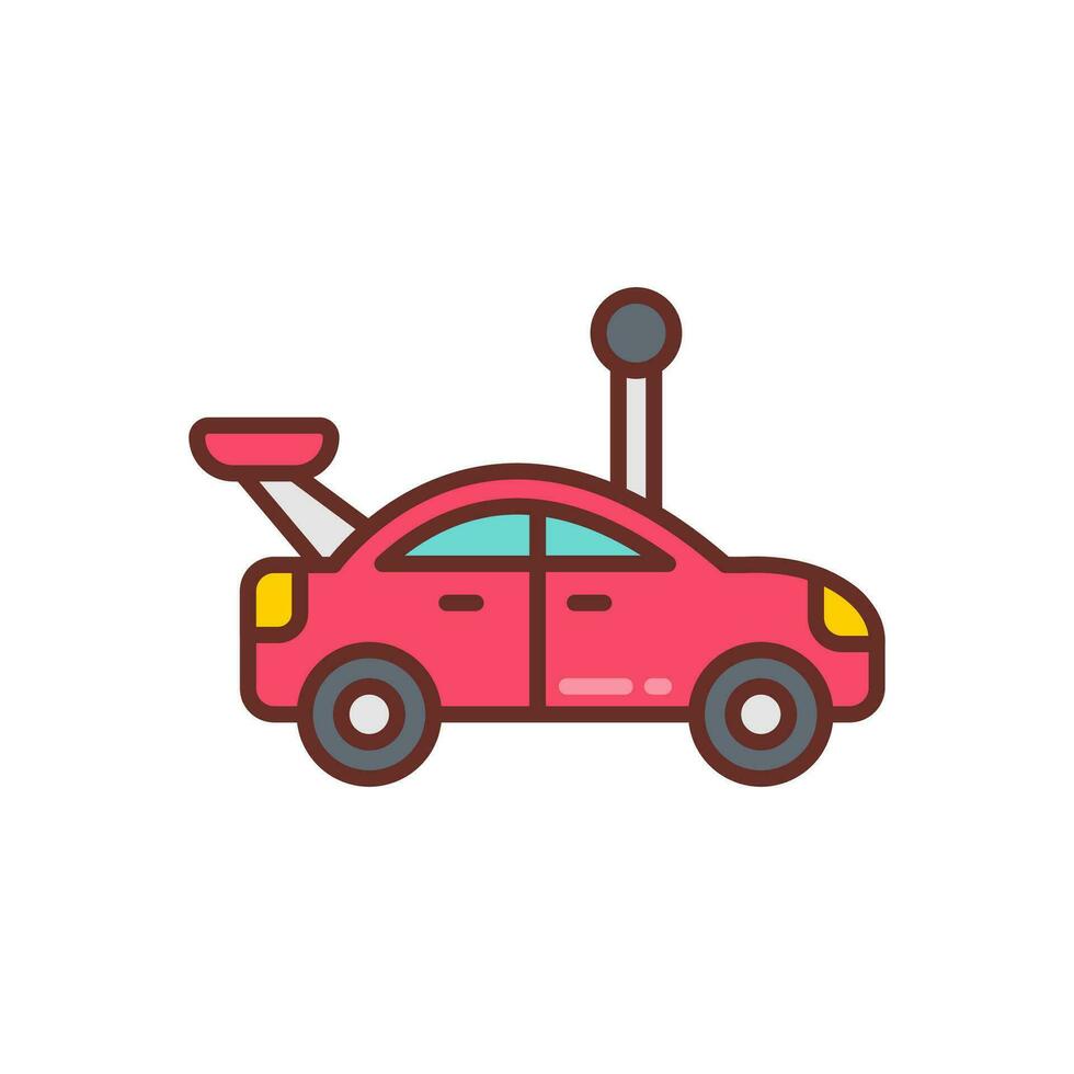 juguete coche icono en vector. ilustración vector