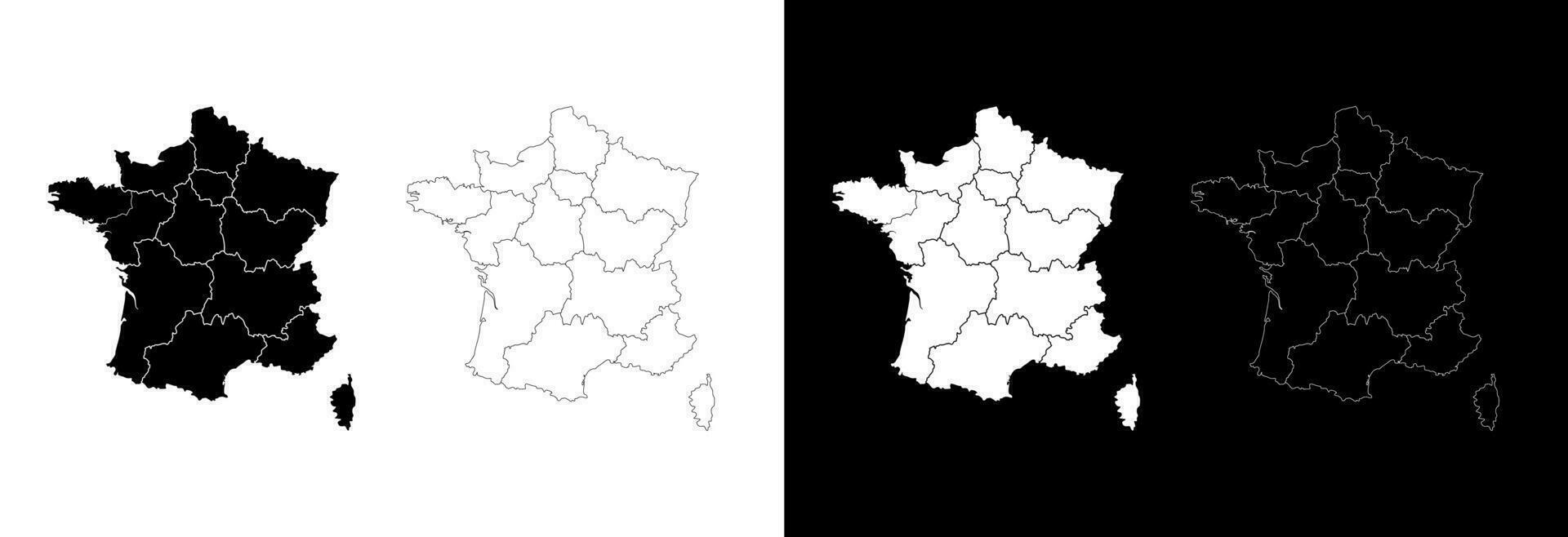 mapa de París en Francia. vector