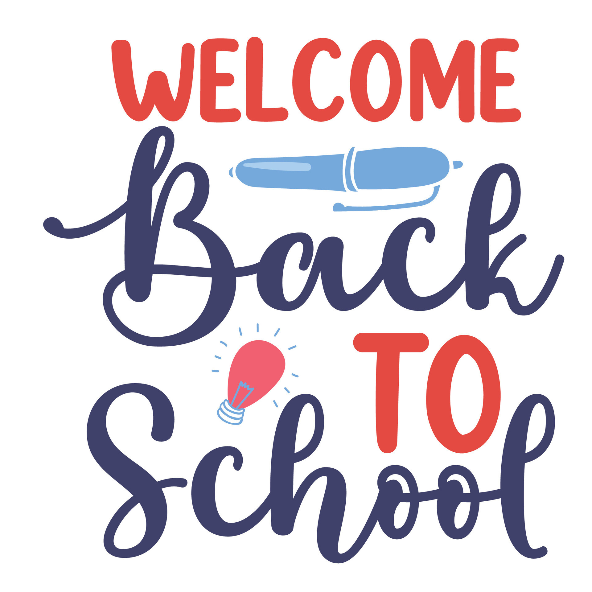 Welcome back to school Cut Out Stock Images & Pictures - Alamy