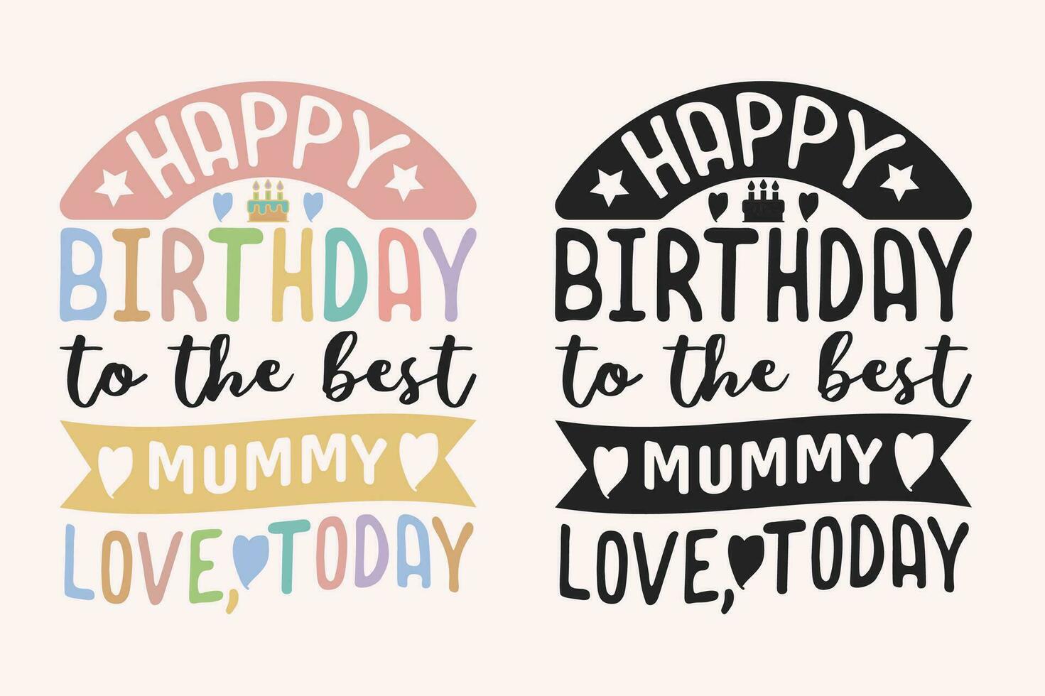 Happy Birthday Mumy Baby Onesie EPS Design vector