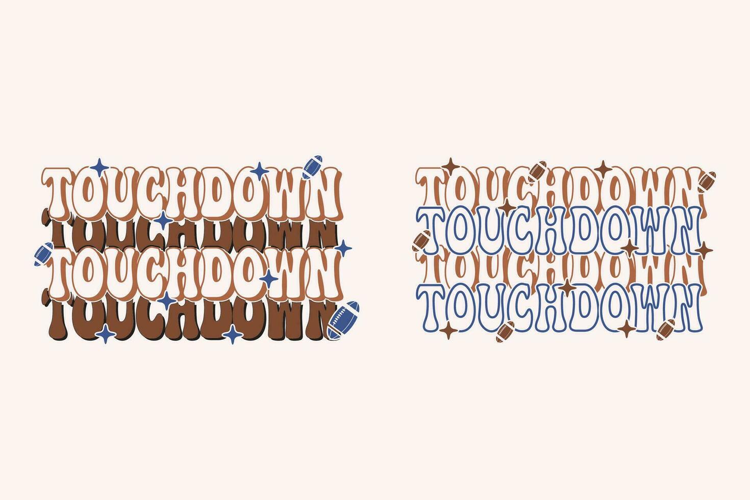 Touchdown Football EPS Design. American football T shirt design, Rugby T shirt design. funny saying, vector grapics